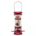 Johnston & Jeff Seed Standard Feeder In Red Plastic (20cm)